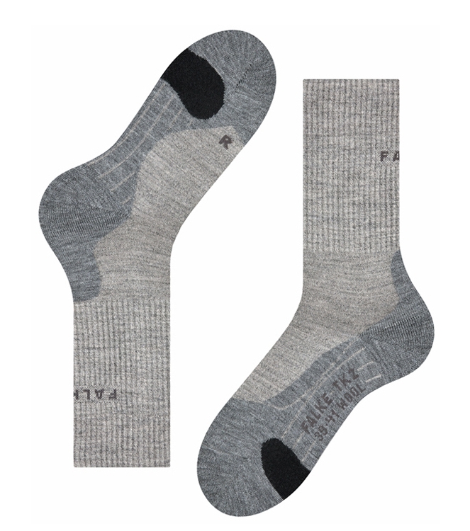 Falke Trekking <span>16395 4310 TK2 Wool</span> 16395 4310 TK2 Wool grijs - www.bremmerschoenen.pro - Bremmer Schoenen