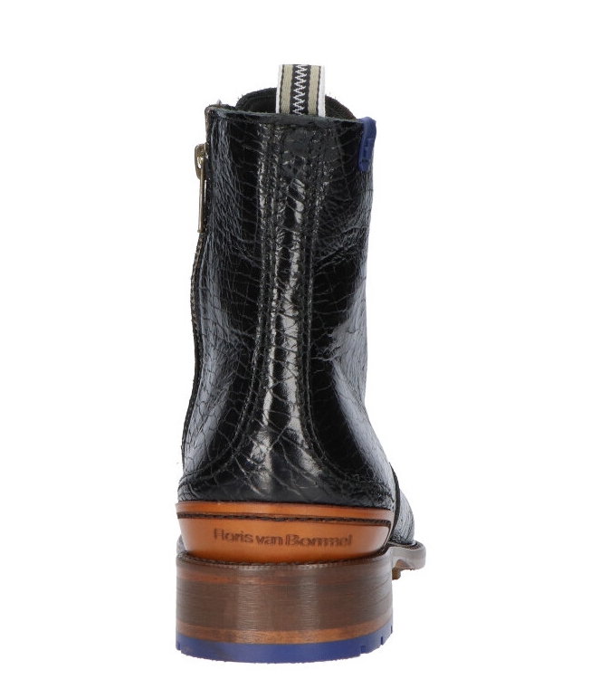 Floris van Bommel Veterboot <span>85644/01</span> 85644/01 zwart - www.bremmerschoenen.pro - Bremmer Schoenen