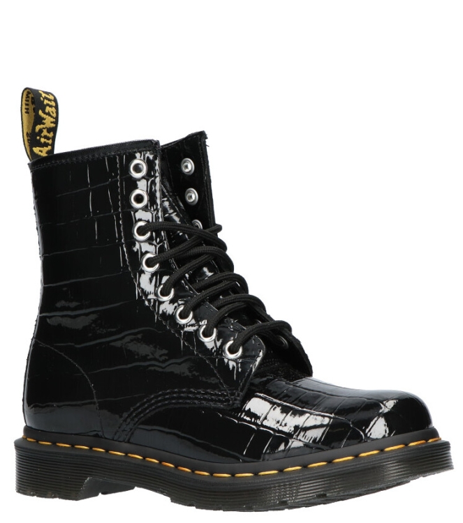 Dr. Martens Dr. Martens veterboot <span>26262001 1460W</span> black croco Dr. Martens veterboot <span>26262001 1460W</span> 26262001 1460W zwart - www.bremmerschoenen.pro - Bremmer Schoenen
