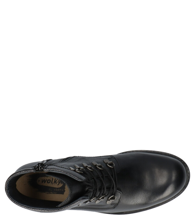 Wolky Wolky veterboot <span>0447530.000</span> 000 Black Wolky veterboot <span>0447530.000</span> 0447530.000 zwart - www.bremmerschoenen.pro - Bremmer Schoenen