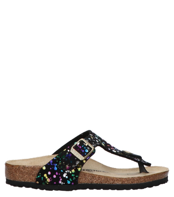 Birkenstock Birkenstock slipper <span>1019734 Gizeh kids MF</span> Black pop confetti Birkenstock slipper <span>1019734 Gizeh kids MF</span> 1019734 Gizeh kids MF zwart - www.bremmerschoenen.pro - Bremmer Schoenen