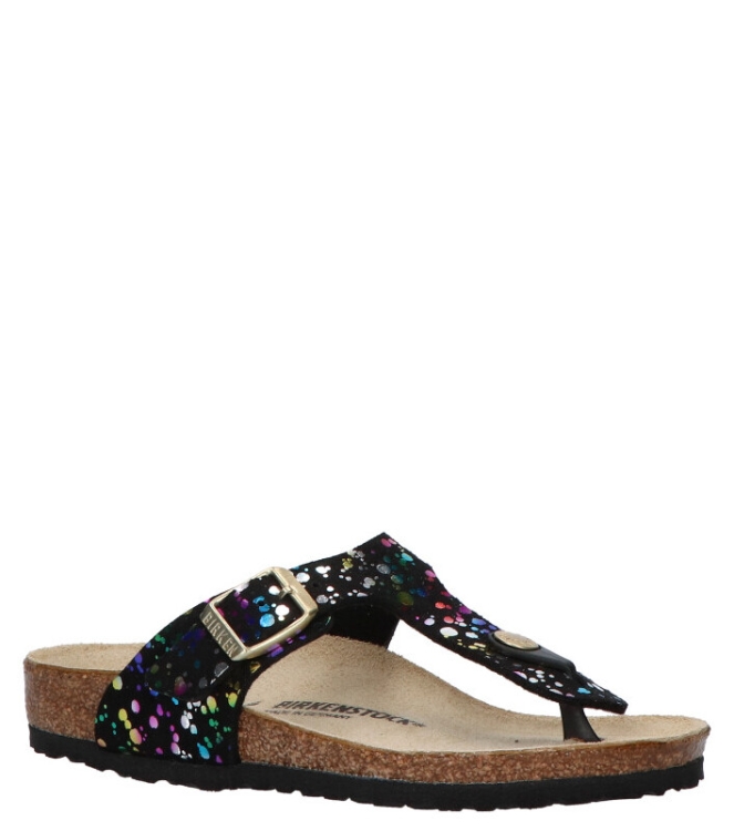 Birkenstock Birkenstock slipper <span>1019734 Gizeh kids MF</span> Black pop confetti Birkenstock slipper <span>1019734 Gizeh kids MF</span> 1019734 Gizeh kids MF zwart - www.bremmerschoenen.pro - Bremmer Schoenen