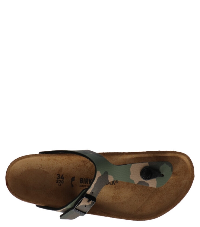 Birkenstock slipper <span>1019339 Gizeh Kids BF</span> 1019339 Gizeh Kids BF groen - www.bremmerschoenen.pro - Bremmer Schoenen