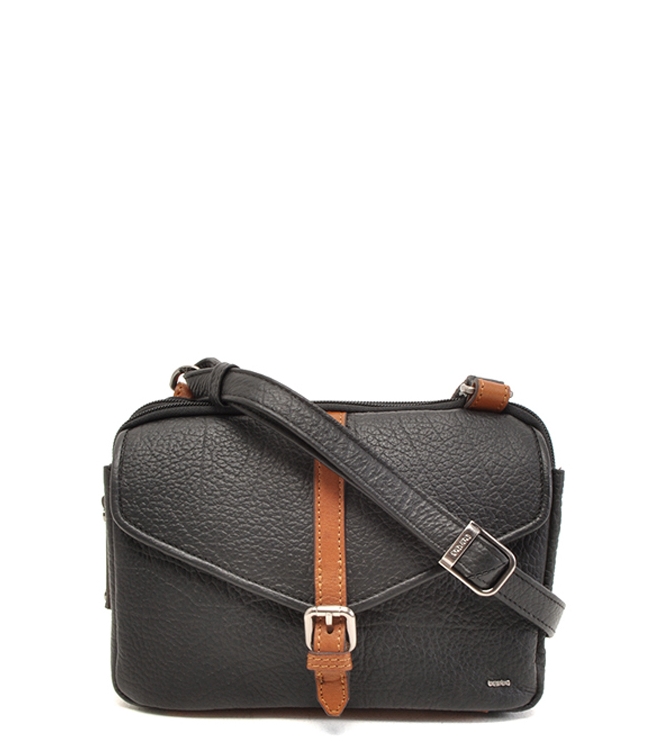 Berba Crossbody tas <span>125-041-00</span> 125-041-00 zwart - www.bremmerschoenen.pro - Bremmer Schoenen