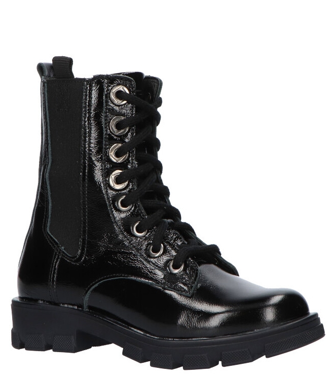 Twins Twins Veterboot <span>321675 689</span> 689 Black Patent Twins Veterboot <span>321675 689</span> 321675 689 zwart - www.bremmerschoenen.pro - Bremmer Schoenen