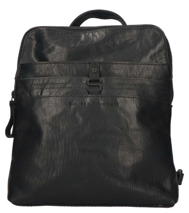 Spikes & Sparrow Rugtas <span>9213200 Black</span> 9213200 Black zwart - www.bremmerschoenen.pro - Bremmer Schoenen