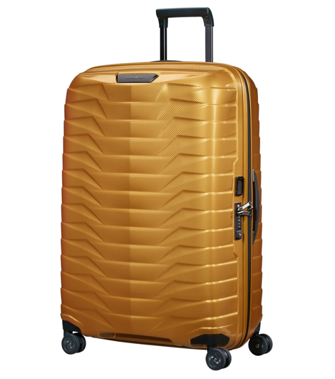 Samsonite Samsonite koffer <span>126042 6856 Proxis Spinner 75</span> Honey Gold Samsonite koffer <span>126042 6856 Proxis Spinner 75</span> 126042 6856 Proxis Spinner 75 geel - www.bremmerschoenen.pro - Bremmer Schoenen