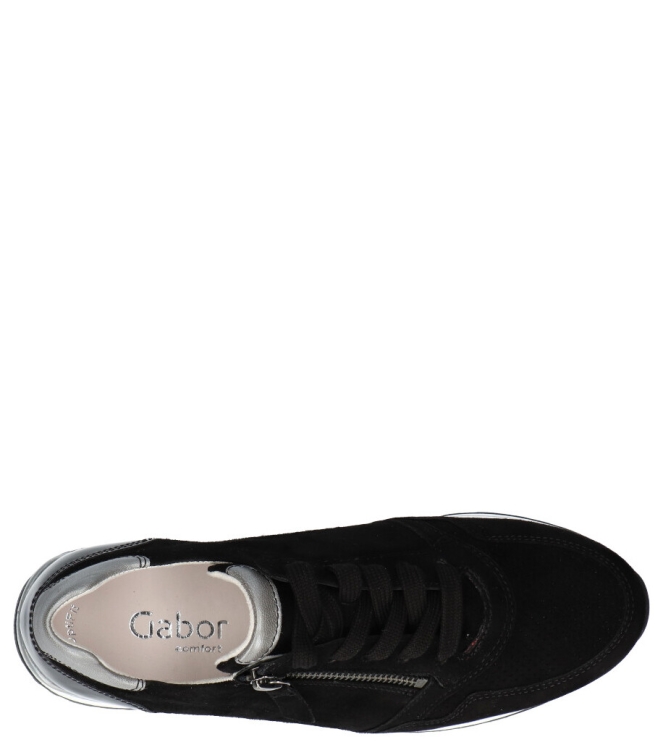 Gabor Gabor sneaker <span>06.528.87</span> 87 schwarz/grey(perf) Gabor sneaker <span>06.528.87</span> 06.528.87 zwart - www.bremmerschoenen.pro - Bremmer Schoenen