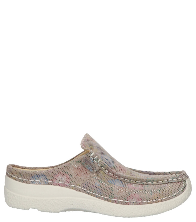 Wolky Wolky Slipper <span>0620245 157 Roll Slide</span> 157 Taupe flower Wolky Slipper <span>0620245 157 Roll Slide</span> 0620245 157 Roll Slide beige - www.bremmerschoenen.pro - Bremmer Schoenen