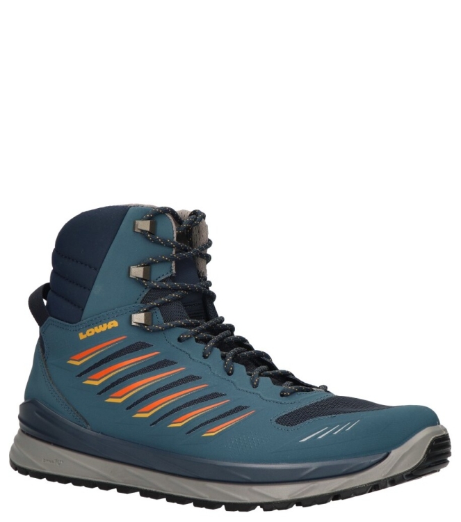 Lowa Lowa wandelschoen <span>LM310844-7920 Axos GTX Mid</span> Steelblue-orange Lowa wandelschoen <span>LM310844-7920 Axos GTX Mid</span> LM310844-7920 Axos GTX Mid blauw - www.bremmerschoenen.pro - Bremmer Schoenen