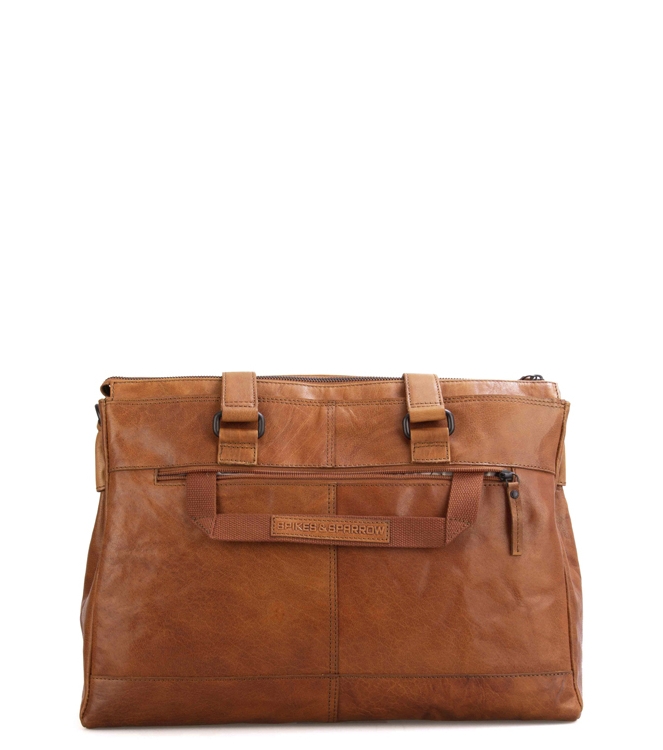 Spikes & Sparrow laptoptas <span>0227147 Brandy</span> 0227147 Brandy cognac - www.bremmerschoenen.pro - Bremmer Schoenen