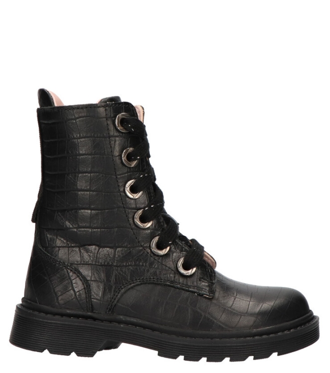 Twins Twins veterboot <span>322630 689 Brit bugatti</span> 689 black croco Twins veterboot <span>322630 689 Brit bugatti</span> 322630 689 Brit bugatti zwart - www.bremmerschoenen.pro - Bremmer Schoenen