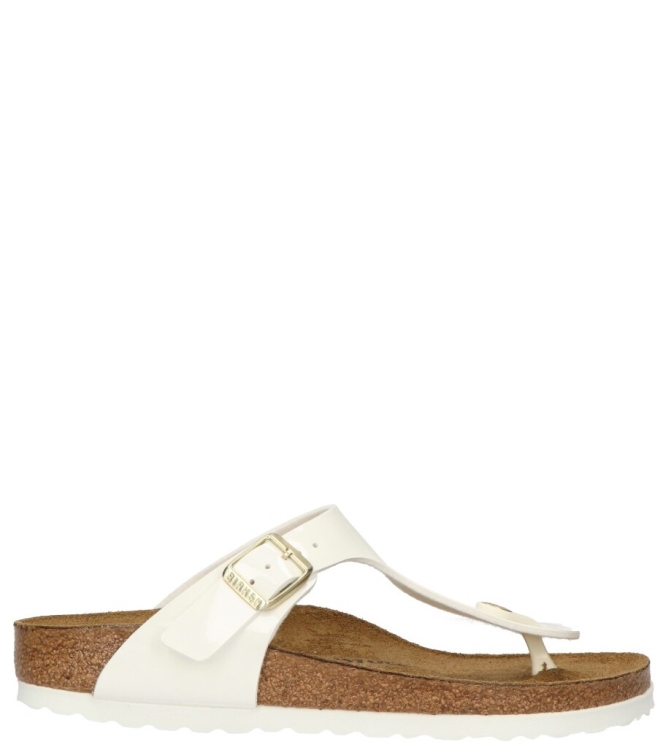 Birkenstock Birkenstock Slipper <span>1005300 Gizeh</span> patent white Birkenstock Slipper <span>1005300 Gizeh</span> 1005300 Gizeh wit - www.bremmerschoenen.pro - Bremmer Schoenen