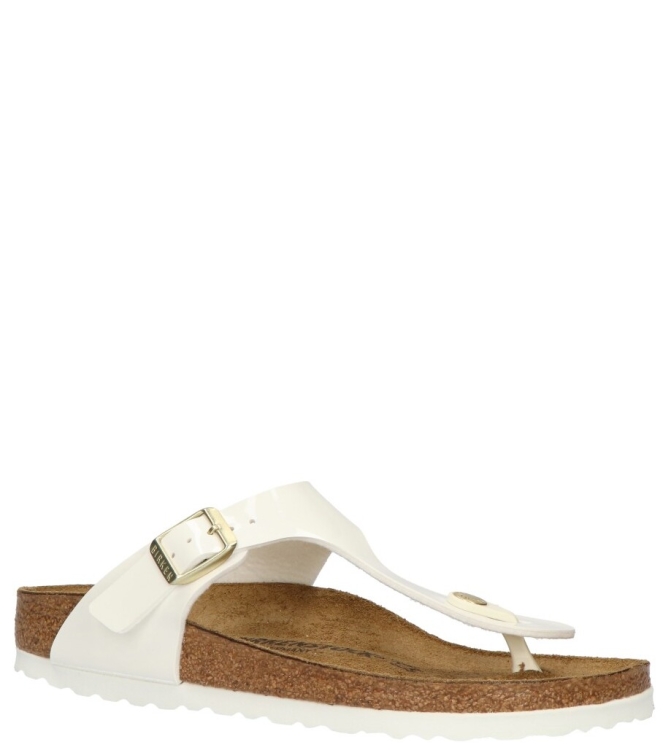 Birkenstock Birkenstock Slipper <span>1005300 Gizeh</span> patent white Birkenstock Slipper <span>1005300 Gizeh</span> 1005300 Gizeh wit - www.bremmerschoenen.pro - Bremmer Schoenen