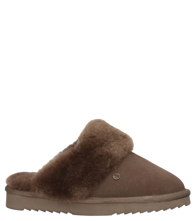 Warmbat pantoffel <span>Flurry women FLS321088 Pebble</span> Flurry women FLS321088 Pebble grijs - www.bremmerschoenen.pro - Bremmer Schoenen