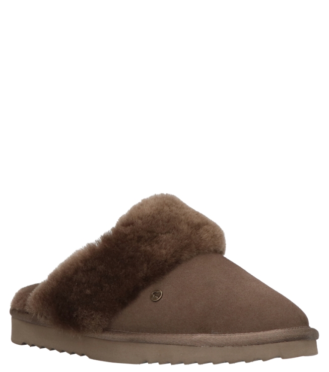 Warmbat pantoffel <span>Flurry women FLS321088 Pebble</span> Flurry women FLS321088 Pebble grijs - www.bremmerschoenen.pro - Bremmer Schoenen