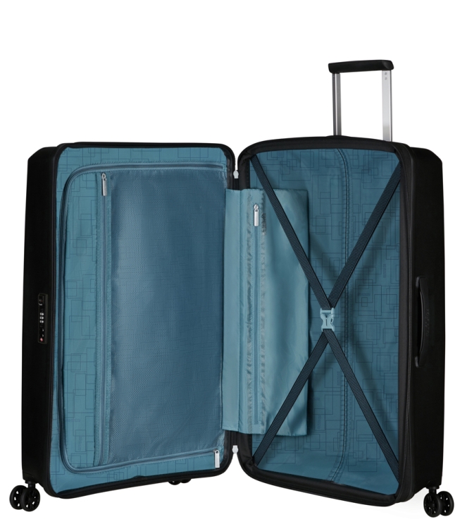 American Tourister AT Koffer <span>146821 1041 Aerostep Spinner 77</span> Black AT Koffer <span>146821 1041 Aerostep Spinner 77</span> 146821 1041 Aerostep Spinner 77 zwart - www.bremmerschoenen.pro - Bremmer Schoenen