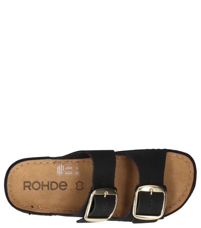 Rohde slipper <span>6222 90</span> 6222 90 zwart - www.bremmerschoenen.pro - Bremmer Schoenen