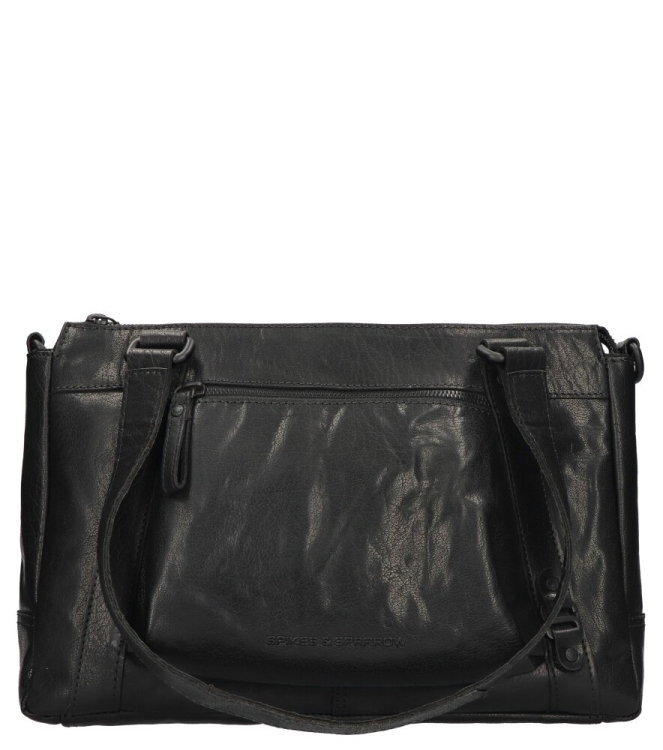 Spikes & Sparrow Spikes & Sparrow tas <span>30119000 Black</span> Black Spikes & Sparrow tas <span>30119000 Black</span> 30119000 Black zwart - www.bremmerschoenen.pro - Bremmer Schoenen