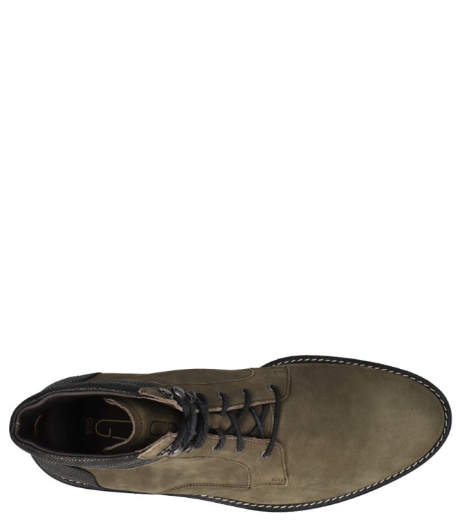 Gijs veterboot <span>2125 018 0760</span> 2125 018 0760 groen - www.bremmerschoenen.pro - Bremmer Schoenen