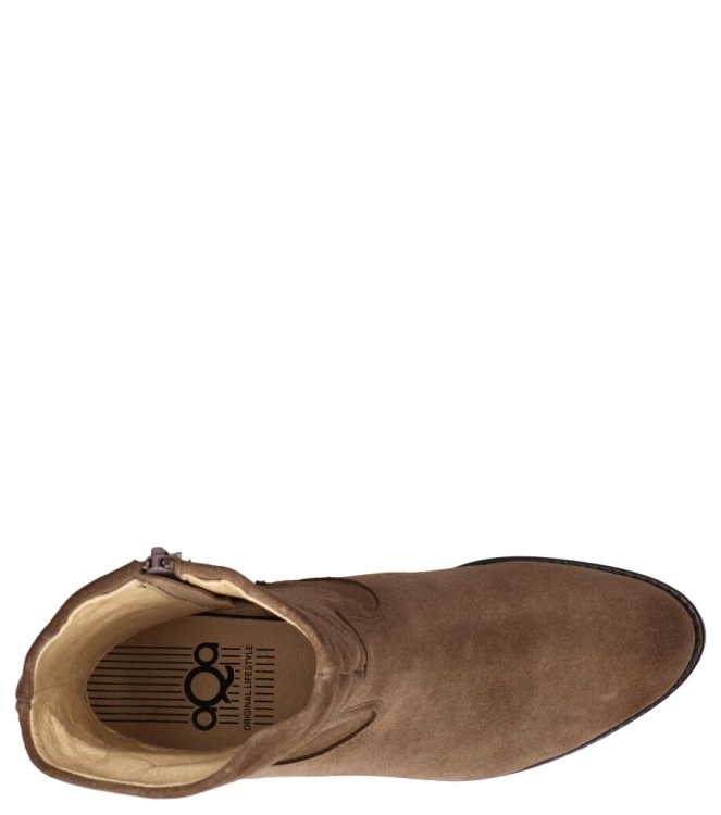 Aqa Aqa enkellaars <span>A8486 A36</span> A36 velour marsh Aqa enkellaars <span>A8486 A36</span> A8486 A36 bruin - www.bremmerschoenen.pro - Bremmer Schoenen