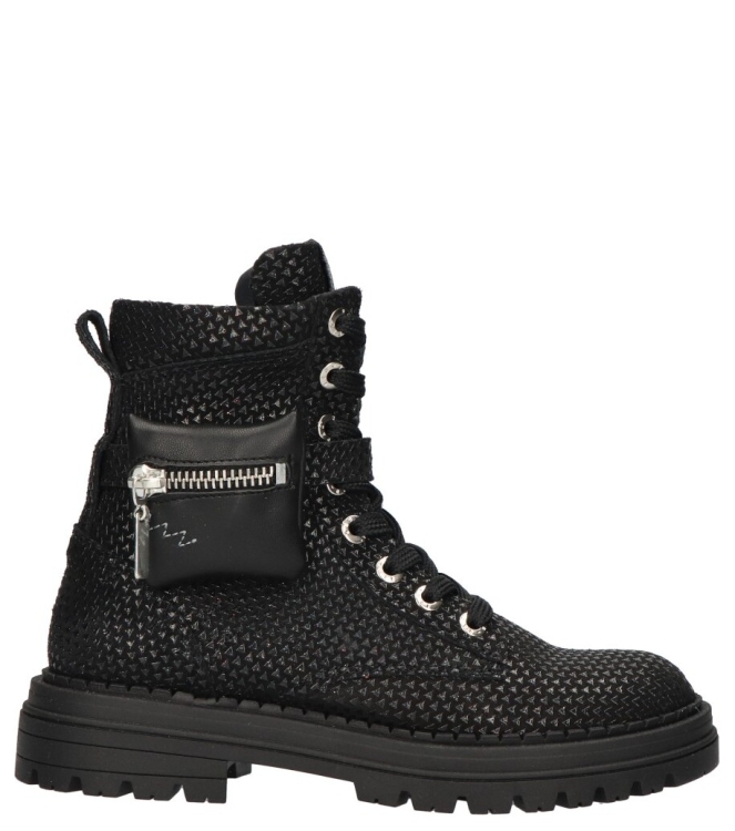 Red-Rag Red Rag veterboot <span>12472 921</span> 921 Black Metallic Red Rag veterboot <span>12472 921</span> 12472 921 zwart - www.bremmerschoenen.pro - Bremmer Schoenen