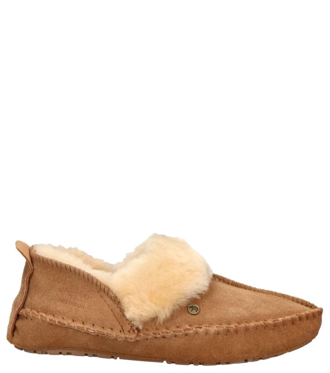 Warmbat pantoffel <span>Barrine women BAR341026 Camel</span> Barrine women BAR341026 Camel cognac - www.bremmerschoenen.pro - Bremmer Schoenen