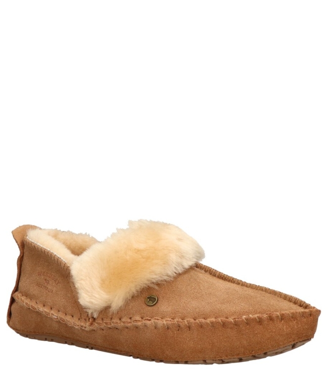 Warmbat pantoffel <span>Barrine women BAR341026 Camel</span> Barrine women BAR341026 Camel cognac - www.bremmerschoenen.pro - Bremmer Schoenen
