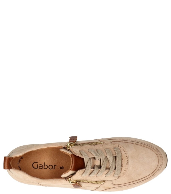 Gabor Gabor sneaker <span>43.411.14</span> 14 caramel/camel(gold Gabor sneaker <span>43.411.14</span> 43.411.14 beige - www.bremmerschoenen.pro - Bremmer Schoenen