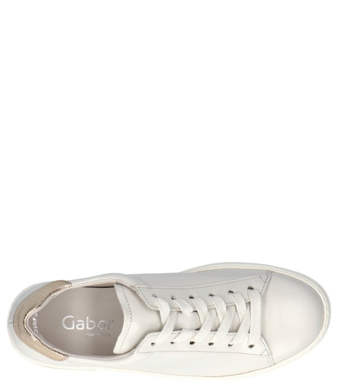 Gabor Gabor sneaker <span>46.395.62</span> 62 offwhite/platino Gabor sneaker <span>46.395.62</span> 46.395.62 wit - www.bremmerschoenen.pro - Bremmer Schoenen