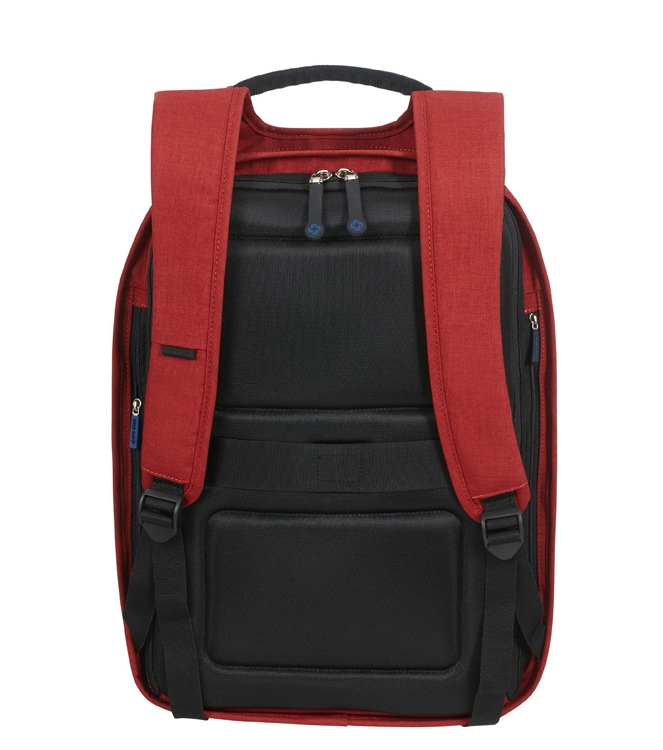 Samsonite rugtas met laptopvak <span>128822 1361 Securipak Laptop Backpack</span> 128822 1361 Securipak Laptop Backpack rood - www.bremmerschoenen.pro - Bremmer Schoenen