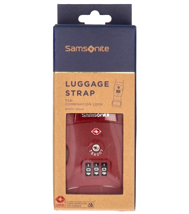 Samsonite kofferband <span>121313 1726 Global TA Luggage Strap TSA lock</span> 121313 1726 Global TA Luggage Strap TSA lock rood - www.bremmerschoenen.pro - Bremmer Schoenen