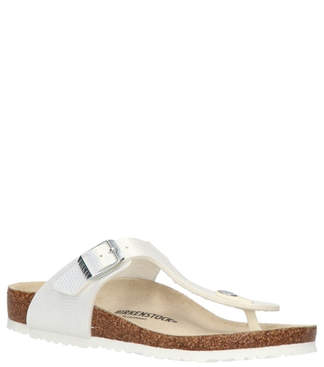Birkenstock Birkenstock slipper <span>1026847 Gizeh Kids BS</span> Lizard White Birkenstock slipper <span>1026847 Gizeh Kids BS</span> 1026847 Gizeh Kids BS wit - www.bremmerschoenen.pro - Bremmer Schoenen