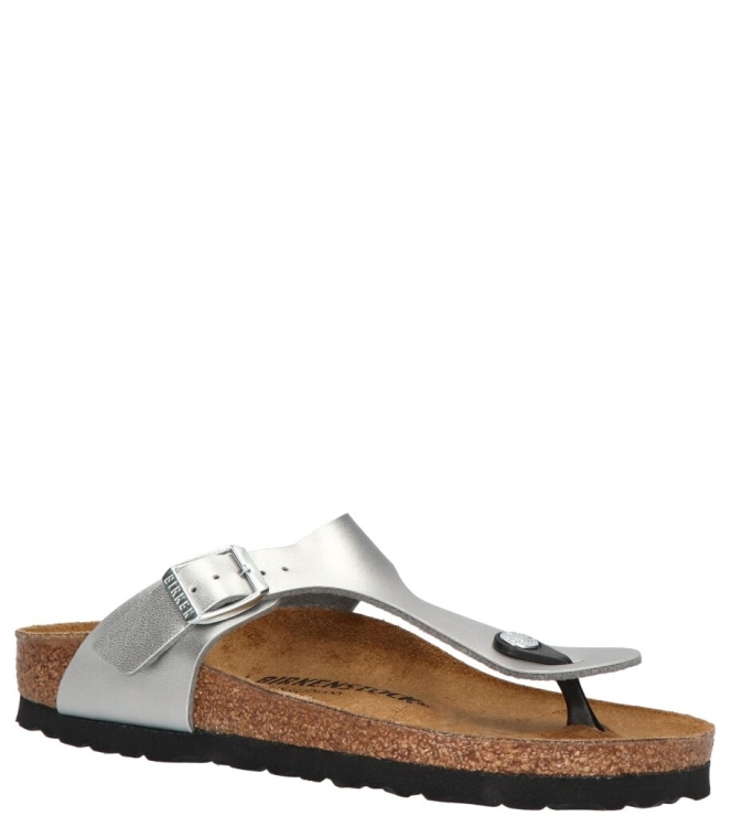 Birkenstock Birkenstock slipper <span>043853 Gizeh</span> Silver Birkenstock slipper <span>043853 Gizeh</span> 043853 Gizeh zilver - www.bremmerschoenen.pro - Bremmer Schoenen