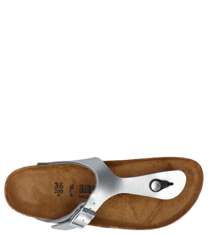Birkenstock Birkenstock slipper <span>043853 Gizeh</span> Silver Birkenstock slipper <span>043853 Gizeh</span> 043853 Gizeh zilver - www.bremmerschoenen.pro - Bremmer Schoenen