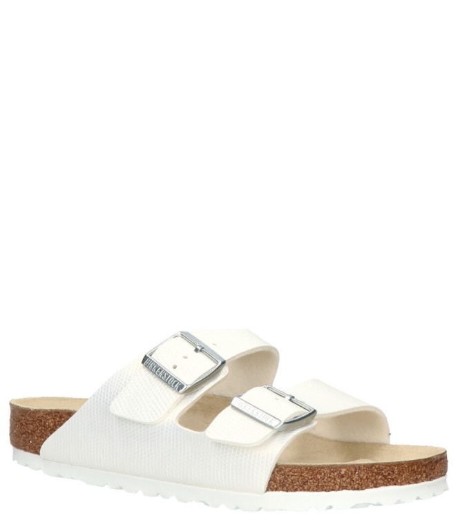 Birkenstock Birkenstock slipper <span>1026463 Arizona</span> Lizard White Birkenstock slipper <span>1026463 Arizona</span> 1026463 Arizona wit - www.bremmerschoenen.pro - Bremmer Schoenen