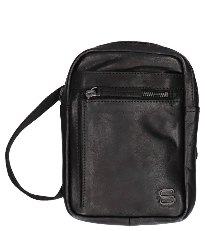 Spikes & Sparrow tas <span>38755100 Black</span> 38755100 Black zwart - www.bremmerschoenen.pro - Bremmer Schoenen