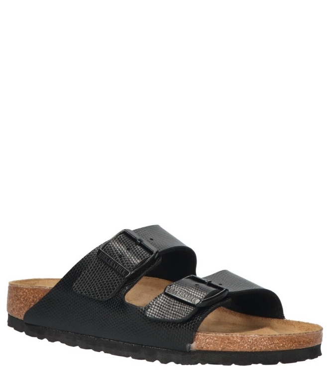 Birkenstock Birkenstock slipper <span>1027835 Arizona</span> Black Lizard Birkenstock slipper <span>1027835 Arizona</span> 1027835 Arizona zwart - www.bremmerschoenen.pro - Bremmer Schoenen