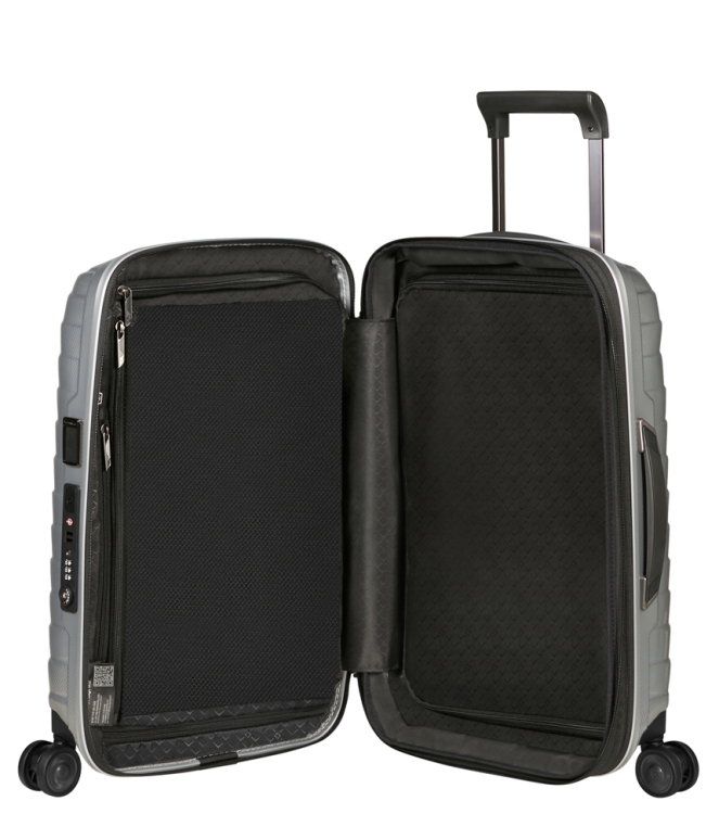 Samsonite trolley <span>140087 1776 Proxis Spinner 55</span> 140087 1776 Proxis Spinner 55 zilver - www.bremmerschoenen.pro - Bremmer Schoenen