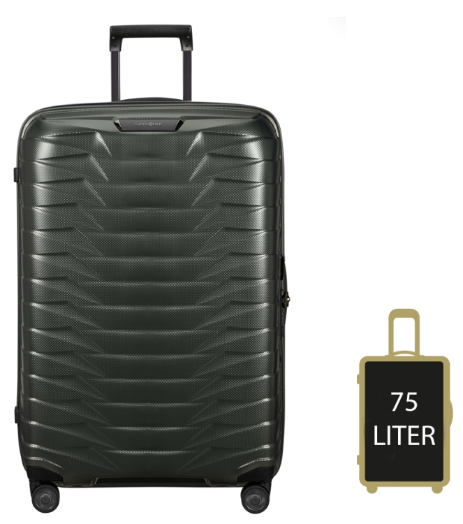 Samsonite koffer <span>126042 9781 Proxis Spinner 75</span> 126042 9781 Proxis Spinner 75 groen - www.bremmerschoenen.pro - Bremmer Schoenen