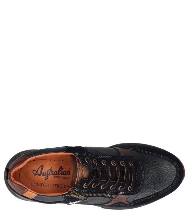 Australian Australian sneaker <span>15.1639.03 SJS Connery</span> Blue Cognac Brown Australian sneaker <span>15.1639.03 SJS Connery</span> 15.1639.03 SJS Connery blauw - www.bremmerschoenen.pro - Bremmer Schoenen