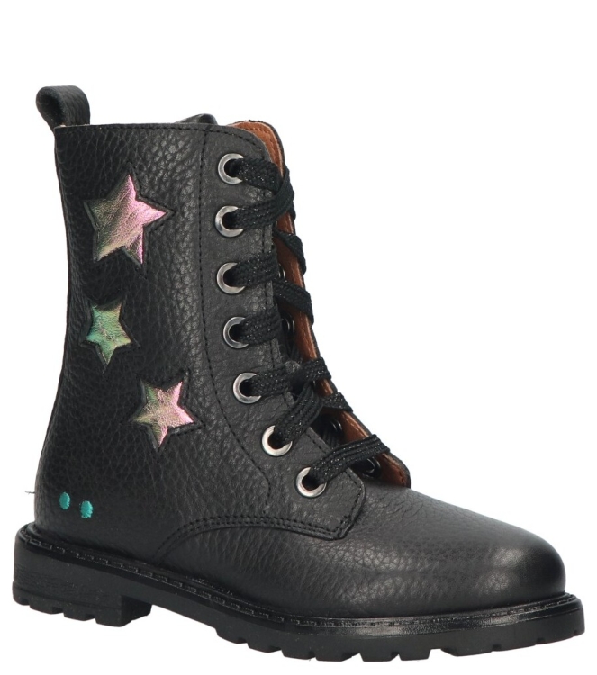 Bunnies JR BunniesJR veterboot <span>224864 589 Hailee Happy</span> 589 Black BunniesJR veterboot <span>224864 589 Hailee Happy</span> 224864 589 Hailee Happy zwart - www.bremmerschoenen.pro - Bremmer Schoenen