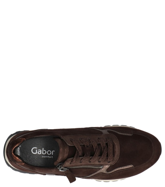 Gabor Gabor sneaker <span>56.378.41</span> 41 choco/bronce/orange Gabor sneaker <span>56.378.41</span> 56.378.41 bruin - www.bremmerschoenen.pro - Bremmer Schoenen