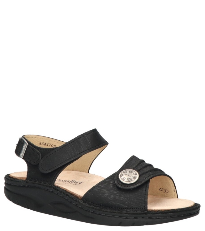 Finn Comfort sandaal <span>1572 816393 Sausalito</span> 1572 816393 Sausalito zwart - www.bremmerschoenen.pro - Bremmer Schoenen