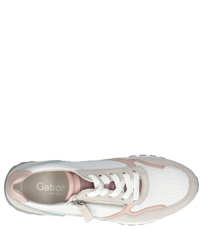 Gabor Gabor sneaker <span>66.378.64</span> 64 weiss/rouge/mint Gabor sneaker <span>66.378.64</span> 66.378.64 wit - www.bremmerschoenen.pro - Bremmer Schoenen