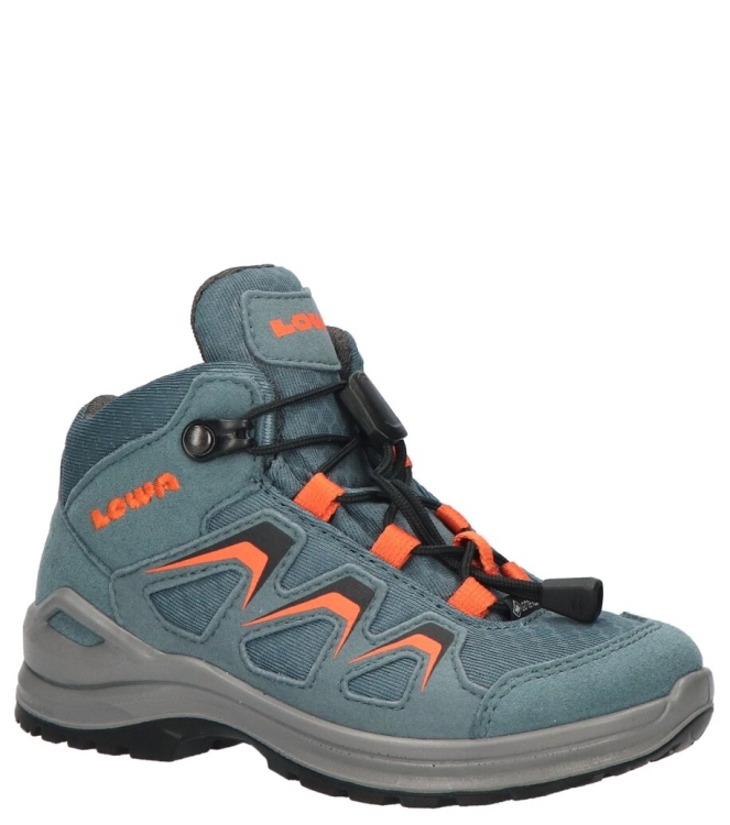 Lowa Lowa wandelschoen <span>LK641120-7553 Innox Evo GTX Qc Jr</span> 753 dark petrol/flame Lowa wandelschoen <span>LK641120-7553 Innox Evo GTX Qc Jr</span> LK641120-7553 Innox Evo GTX Qc Jr blauw - www.bremmerschoenen.pro - Bremmer Schoenen
