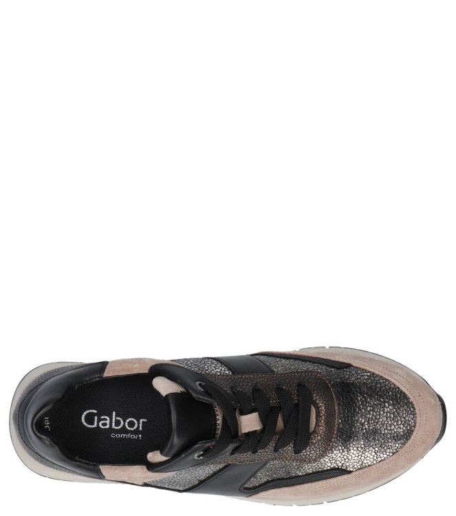 Gabor Gabor sneaker <span>76.445.64</span> 64 bronce/silk/schw Gabor sneaker <span>76.445.64</span> 76.445.64 brons - www.bremmerschoenen.pro - Bremmer Schoenen