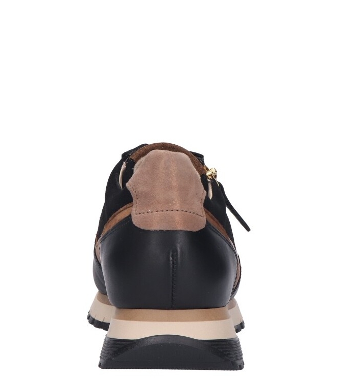 Gabor Gabor sneaker <span>76.378.67</span> 67 schw./whisky(gold) Gabor sneaker <span>76.378.67</span> 76.378.67 zwart - www.bremmerschoenen.pro - Bremmer Schoenen