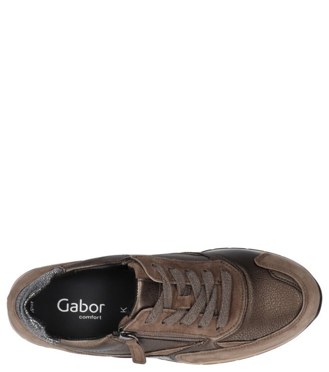 Gabor Gabor sneaker <span>76.305.62</span> 62 bronce/smog/mohair Gabor sneaker <span>76.305.62</span> 76.305.62 brons - www.bremmerschoenen.pro - Bremmer Schoenen