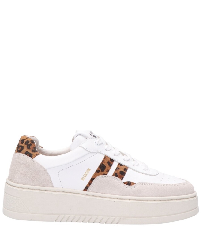Blackstone sneaker <span>FL-720 White Leopard</span> FL-720 White Leopard wit - www.bremmerschoenen.pro - Bremmer Schoenen